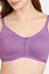 Rosaline Everyday Double Layered Non Wired 3/4th Coverage T-Shirt Bra - Amethyst Orchid — thumbnail 4
